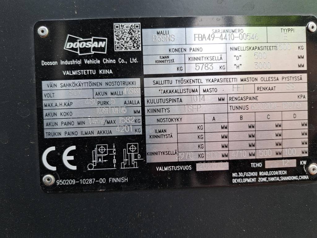 Doosan B35NS (Sähkötrukki) - Image 5
