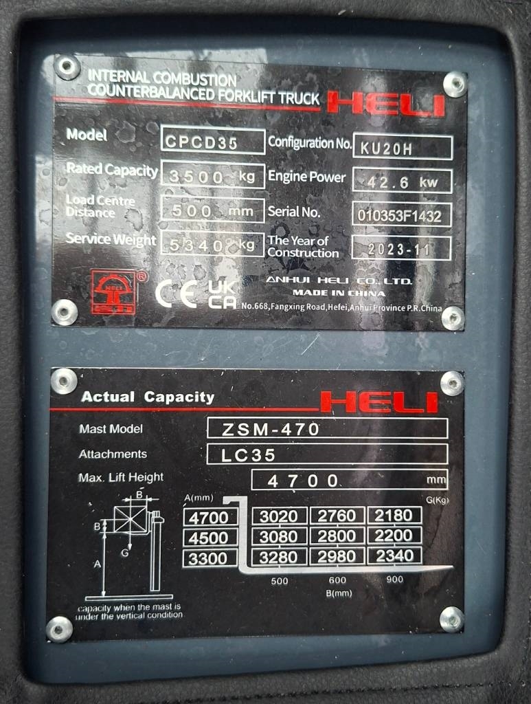 Heli CPCD35-KU20H Dieseltrukki - Image 10