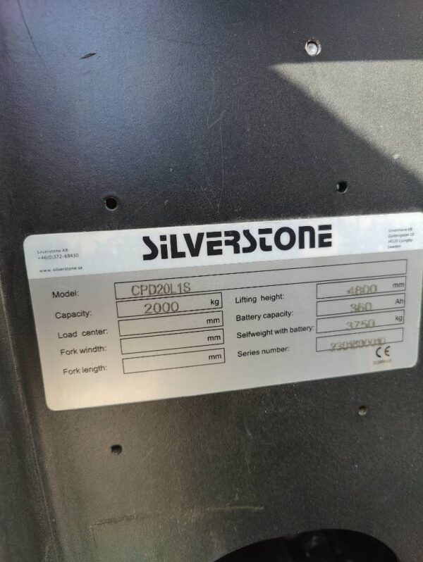 Silverstone CPD20L1S sähkötrukki VAPAUTUU NOIN 20.5. - Image 16