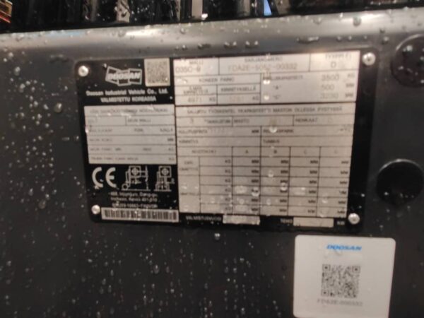 Doosan D35C-9 Dieselvastapainotrukki - Image 8