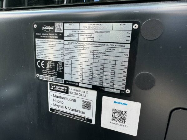 Doosan D35C-9 (Vuokrakone Ylöjärvi) - Image 7