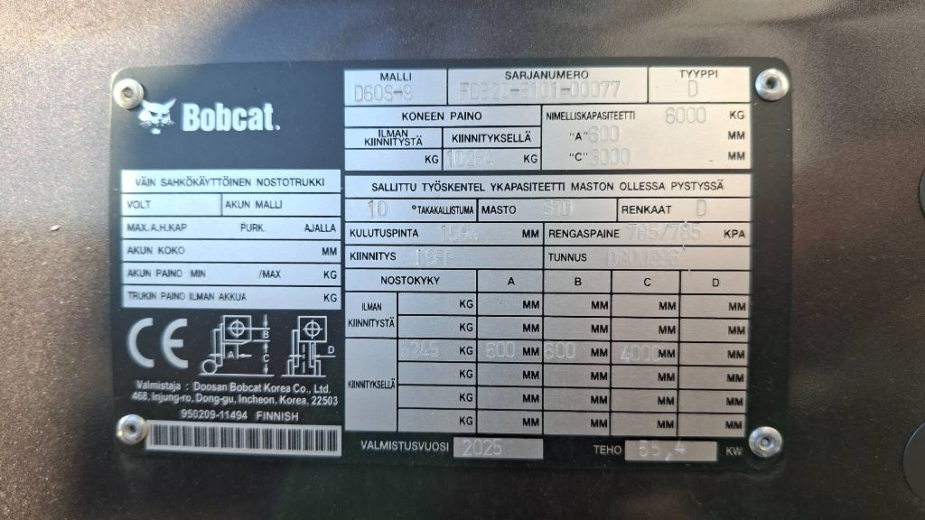 Bobcat D60S-9 Dieseltrukki - Image 15