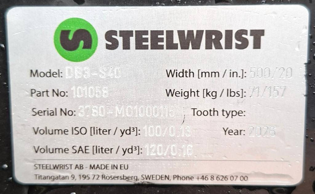 Steelwrist DB3-S40 Kuokkakauha - Image 6