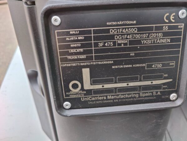 UniCarriers DG1F4A50Q - Image 19