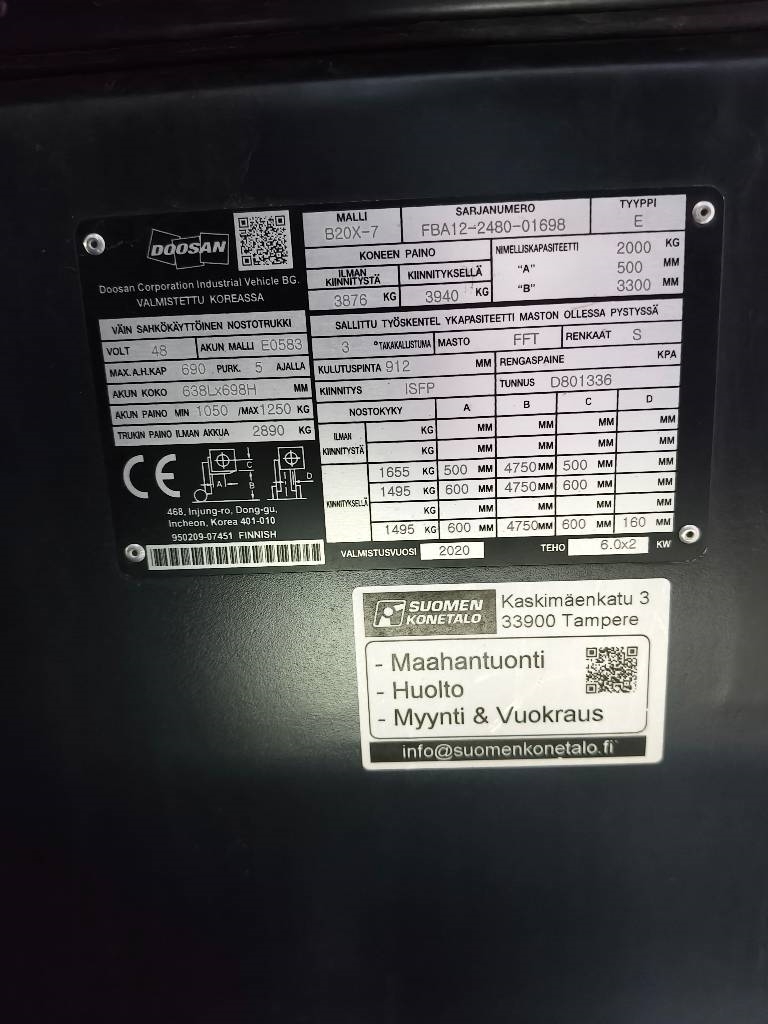 Doosan B20X-7 Sähkötrukki - Image 11