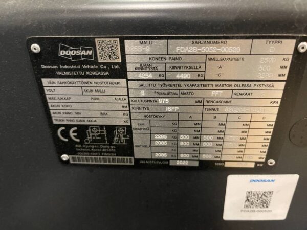 Doosan D25S-9 Diesel - Image 11