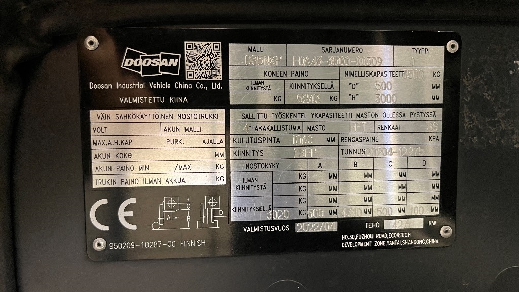 Doosan D35NXP vastapainotrukki - Image 8