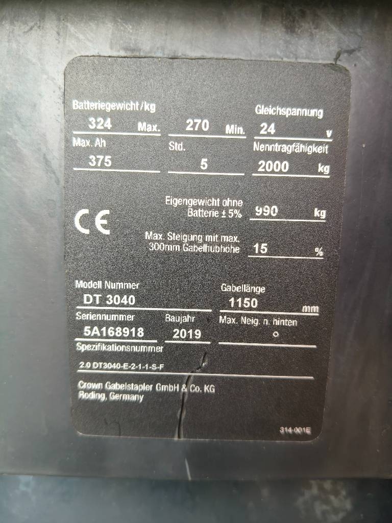 Crown DT 3040 - lavansiirtovaunu perusnostolla - Image 13