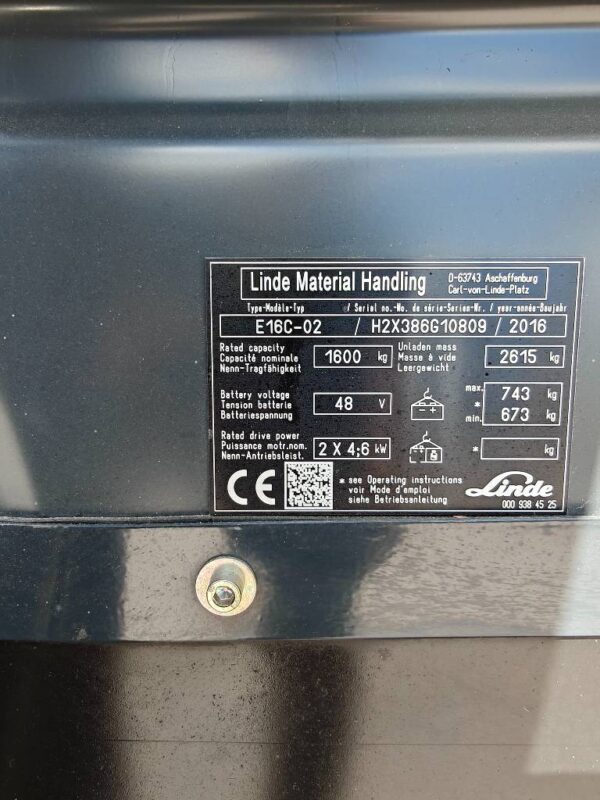 Linde E 16 C-02 UUDELLA AKULLA! - Image 18
