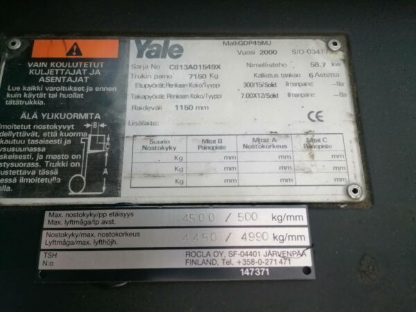 Yale GDP 45 MJ - Image 11