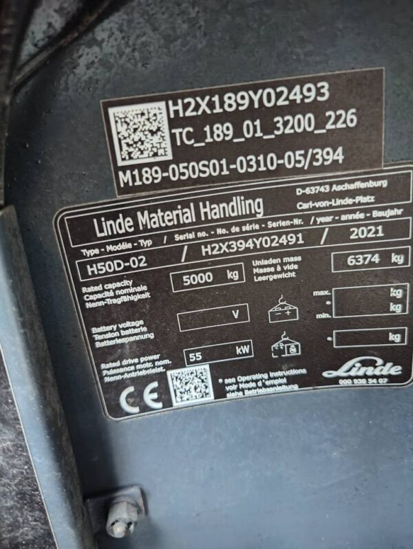 Linde H50D-02 dieseltrukki - Image 18