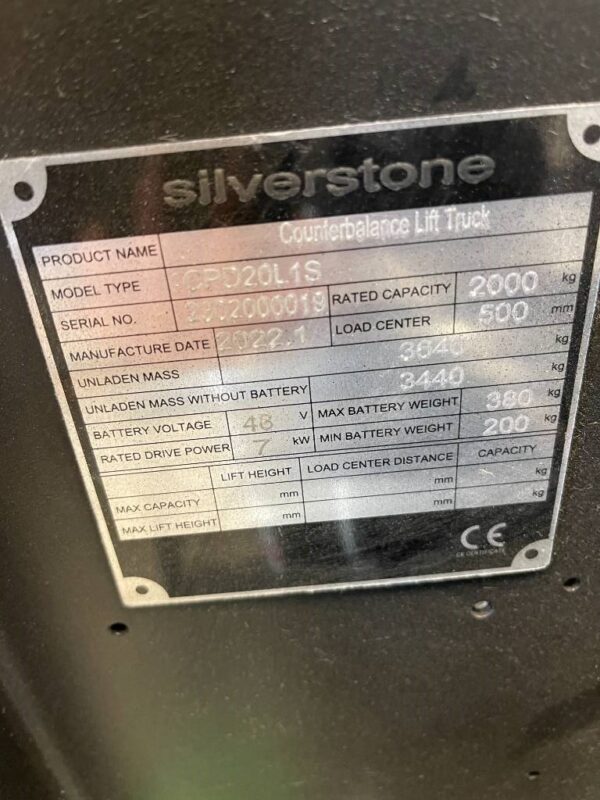 Silverstone CPD20L1S Li-ion Sähkötrukki - Image 7