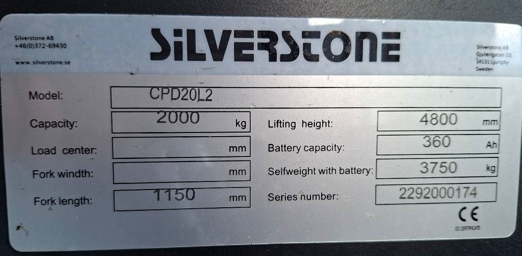 Silverstone CPD20L2 LI-ION Sähkötrukki - Image 15